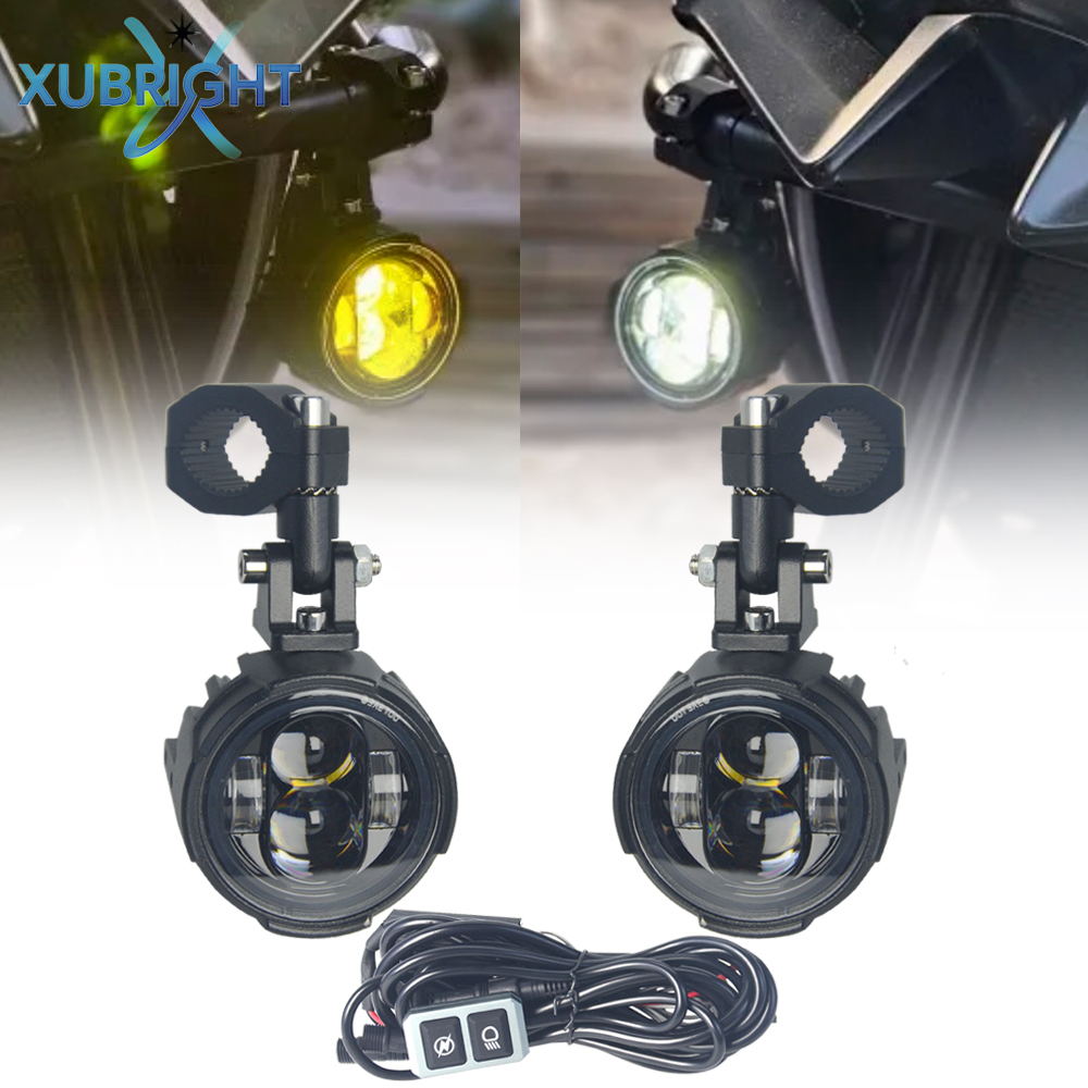 Badminton Flash - Pair 100W Motorcycle Headlight Fog Lights