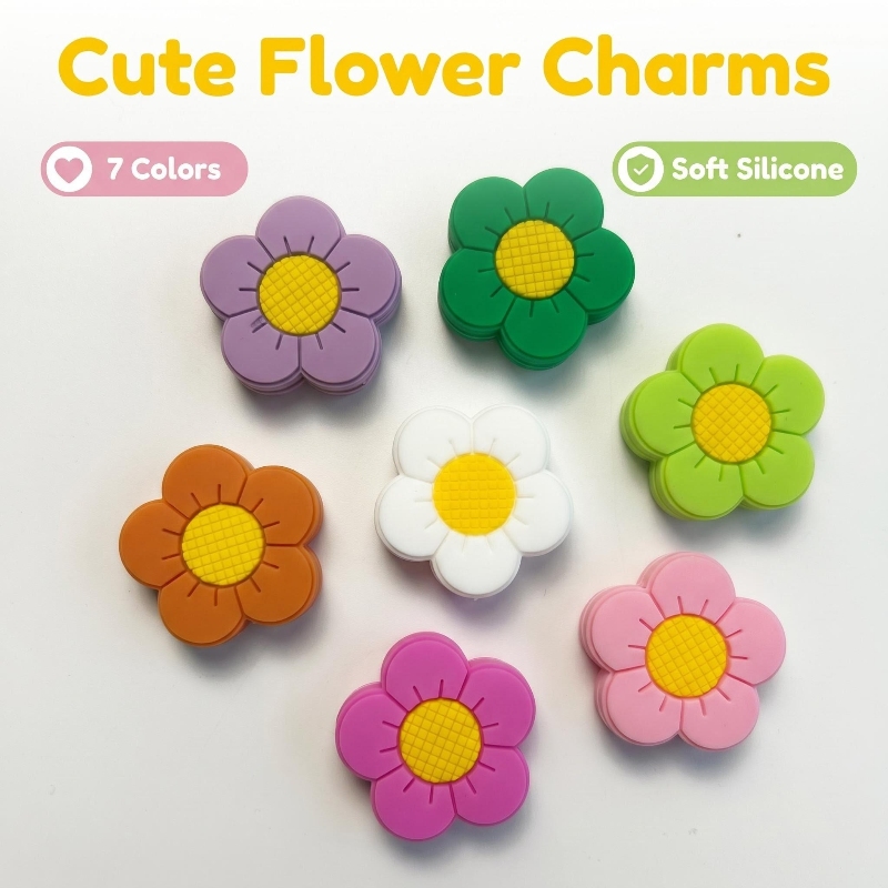 Racket Vibration Dampener - 7pcs Soft Silicone Flower Tennis Racket