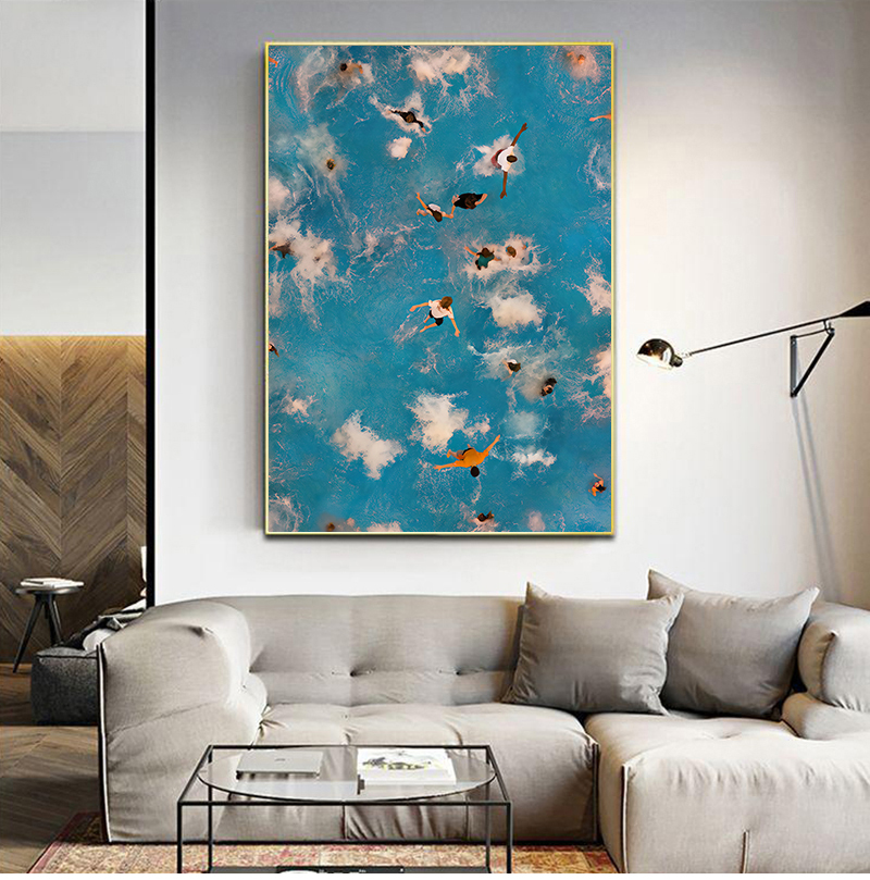 Badminton Poster - Summer Swimming Party Wall Art Prints
