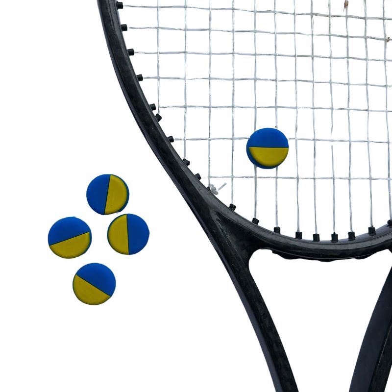 Racket Vibration Dampener - 4Pcs/Lot Ukraine Flag Tennis Vibration Dampeners