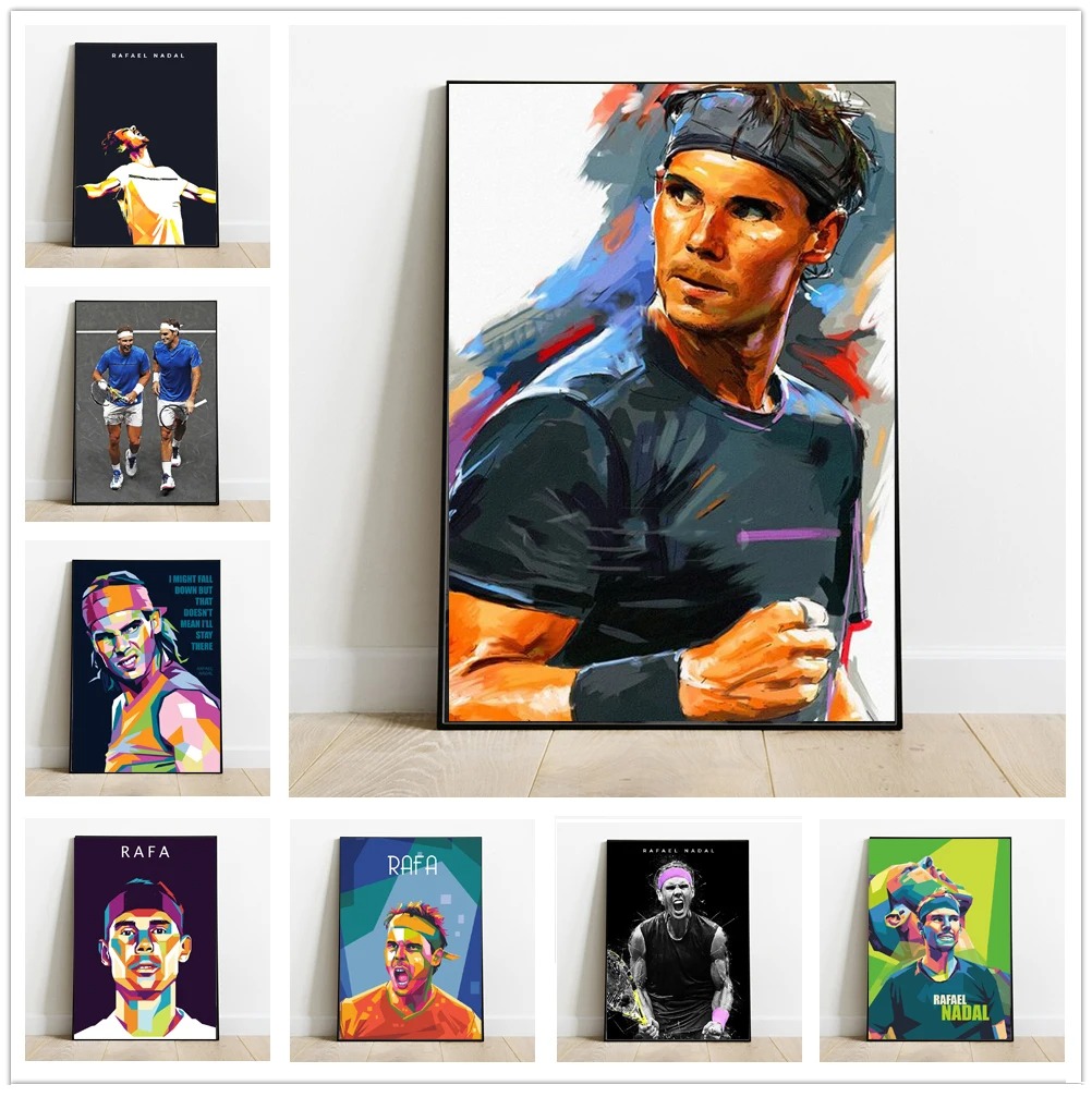 Rafaels New Quotes Nadals Tenn - Badminton Poster review and price