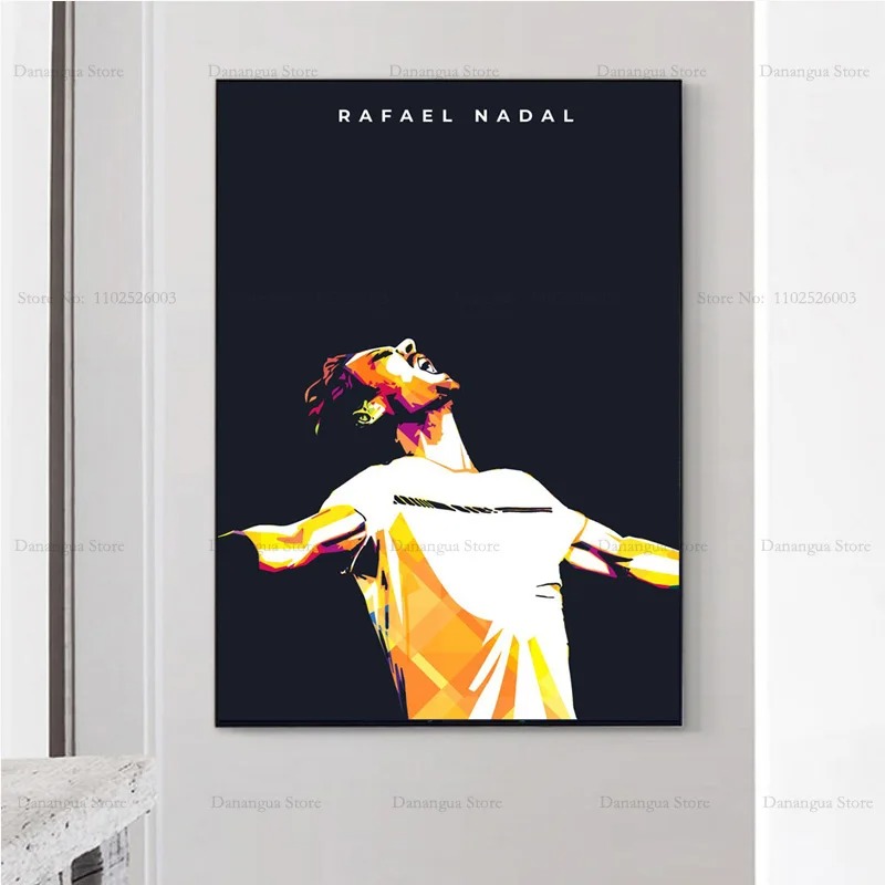Rafaels New Quotes Nadals Tenn - Badminton Poster review and price