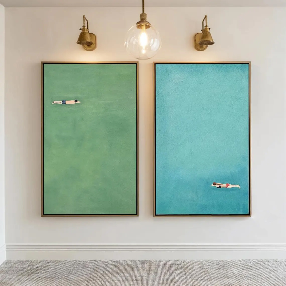 Two-piece Set: Wall Decoration - Badminton Poster review and price
