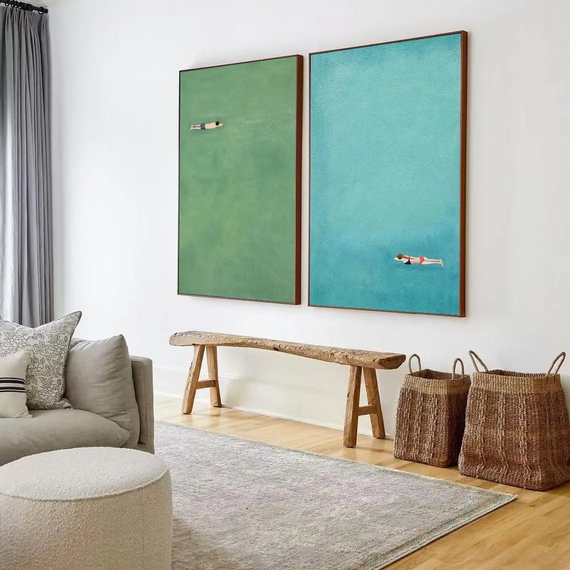 Two-piece Set: Wall Decoration - Badminton Poster review and price