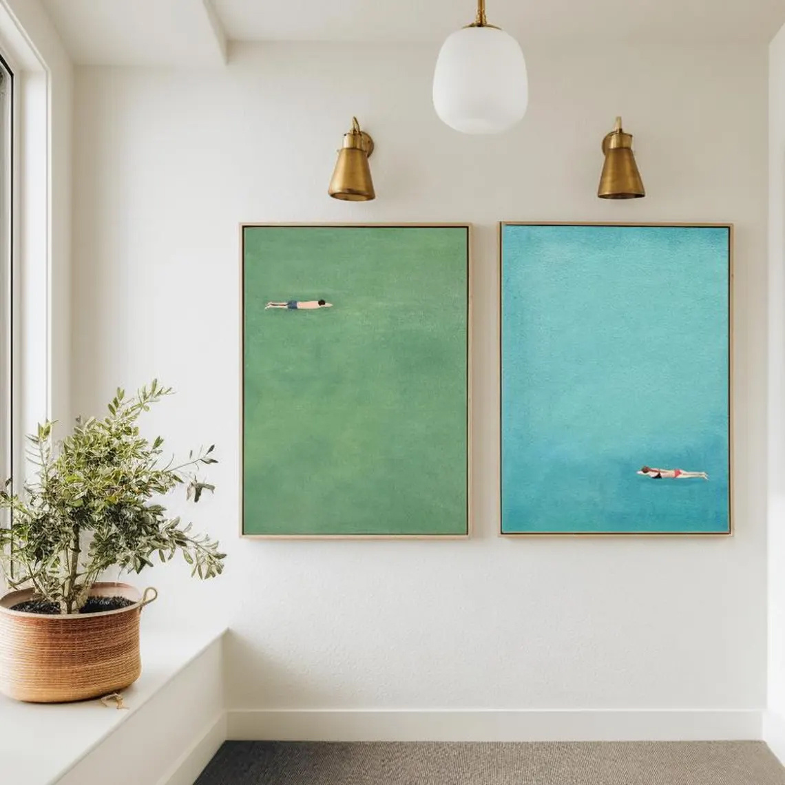 Two-piece Set: Wall Decoration - Badminton Poster review and price