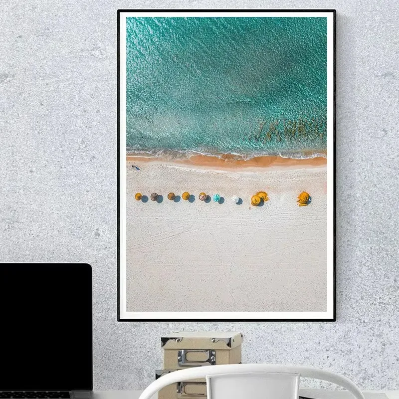Modern Simple Ocean Landscape  - Badminton Poster review and price