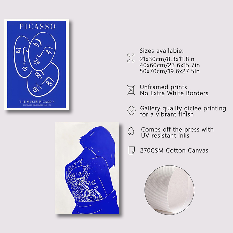 Abstract Klein Blue Simple Pos - Badminton Poster review and price