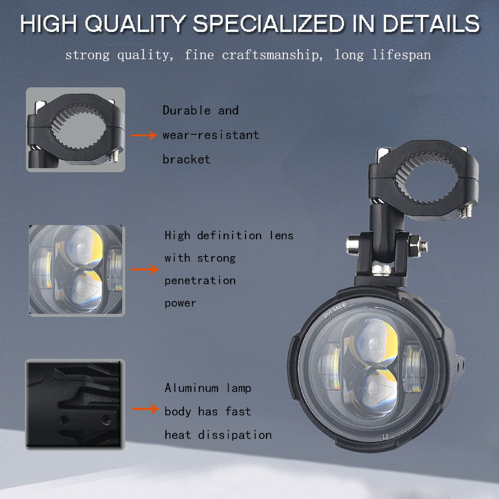 E-Mark Motorcycle Headlight Fo - Badminton Flash review and price