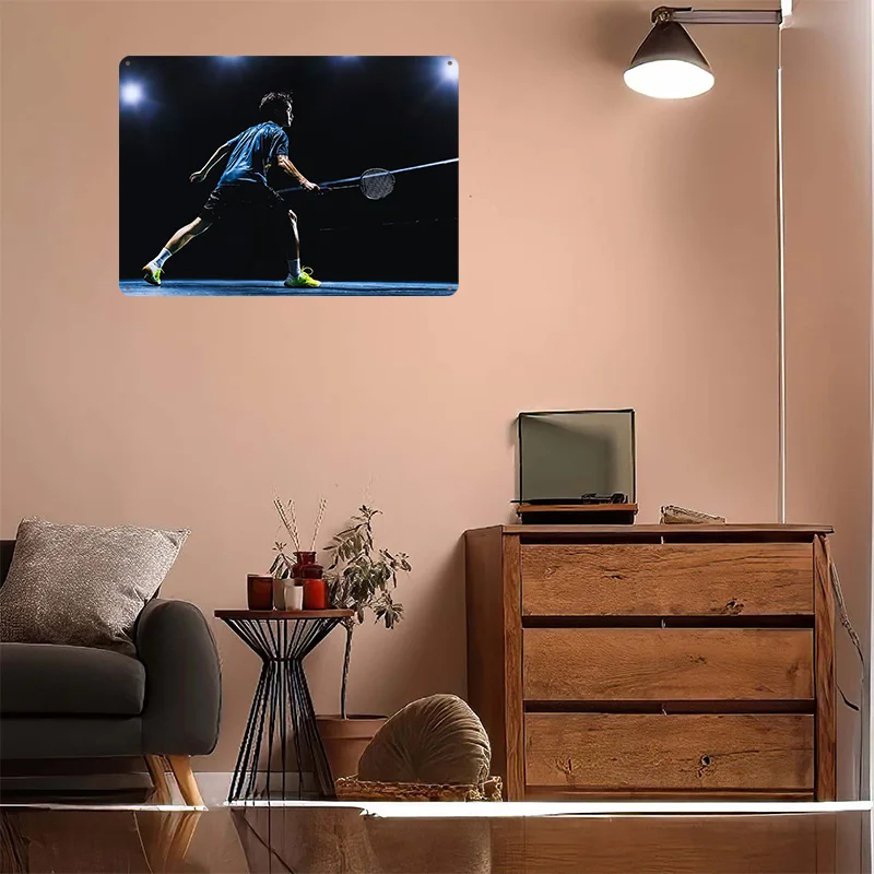 Badminton Player in Action 3D  - Badminton Poster review and price